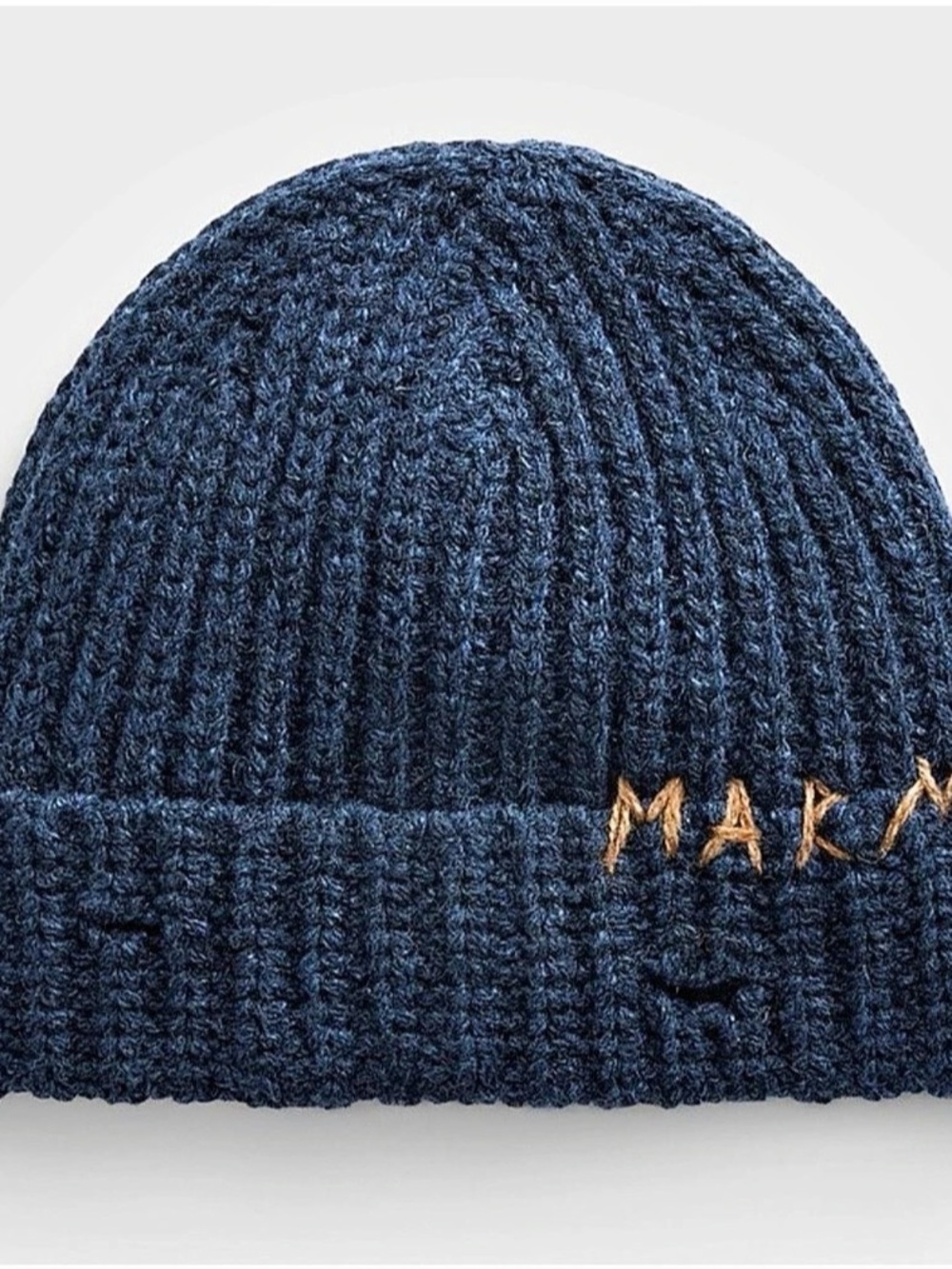 NWT Marni Unisex Embroidered Logo Shetland Wool Beanie M
